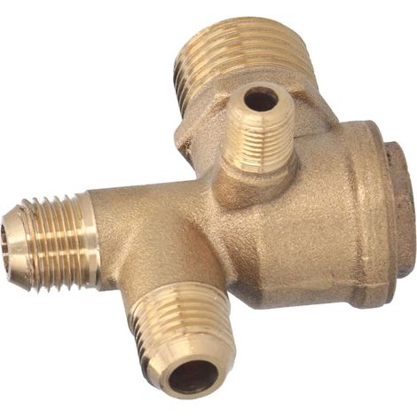 Ersatzteile Für Kompressorventile, Doppelter Messing-rückschlagventil-zubehörteil Mit 4 Anschlüssen, 10x14x14x16mm