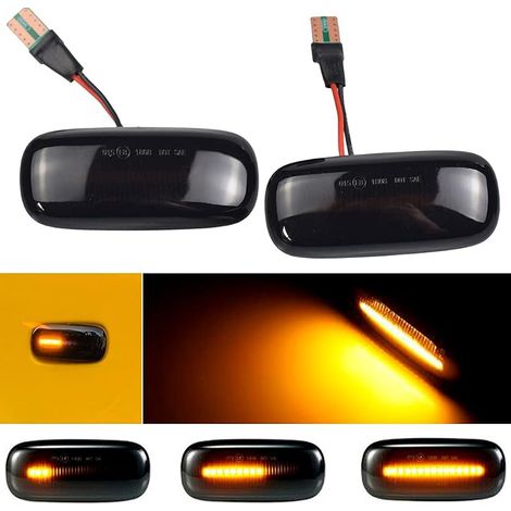 Led-seitenblinker Mit Dynamischem Blinken Für Audi A3 S3 8l 2000-2003, A8 D2 1999-2002, Tt 8n 2000-2006 (gelbes Licht - Schwarz Getönt)
