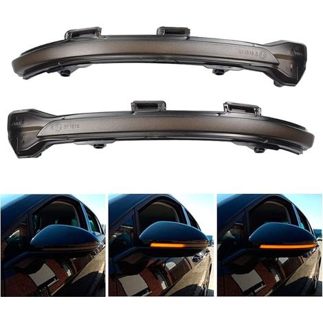 Dynamische Blinker, Ein Paar Led-spiegellichter Für Vw Golf 7 Gti R Gtd Mk7.5 13-19 Touran Mk7 (gelb)