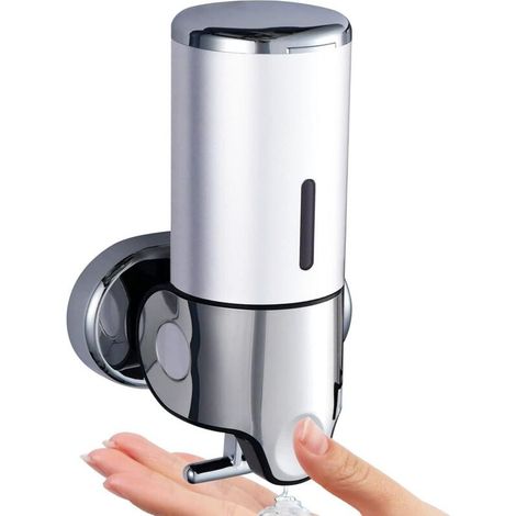 500 Ml Seifenspender, Wandmontierter Desinfektionsmittelspender Für Hände, Manueller Küchen-seifenspender, Shampoo- Und Duschgel-spender, Geeignet Für Hotel-, Toiletten- Und Badezimmer