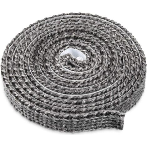 Selbstklebendes Dichtungsband Für Holzöfen, Kamine Und Öfen Aus Glasfaser, Hitzebeständig Bis 550 °c, Maße 3 Mm X 20 Mm X 3 M, Ideal Für Ofentüren Und Boiler