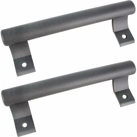 200 Mm Aluminium-schiebetürgriff Glas-türgriff Für Balkon Badmöbel-türgriff Moderner Metall-griff (2 Stück, Grau)