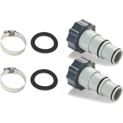 2 Swimmingpool-schlauchadapter Ø 32 Und 38 Mm, Anschluss Für Intex-poolpumpe