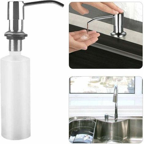 Unter Der Spüle Silber Seifenspender 300 Ml Tragbarer Seifenspender Flüssigseifenspender Einfache Installation Für Waschbecken Im Badezimmer