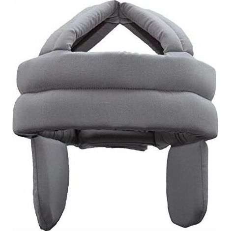 Sturzhelm Für Ältere Menschen, Sicherheitskappe Zum Schutz Vor Stürzen, Atmungsaktive Baumwoll-schutzkappe, Antikollationsmütze Für Ältere Herren Mit Gehörschutz, Größenverstellbar, Grau