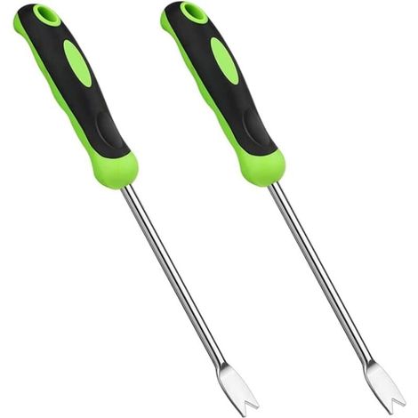 Manuelles Unkrautentfernungs-werkzeug Gartenunkrautentferner Aus Edelstahl Zum Graben Im Garten Oder Auf Der Terrasse 2 Stück