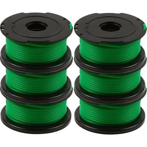 Set Aus 6 Fadenspulen Für Rasenmäher Black And Decker Gl7033, Gl8033, Gl9035, 6 M