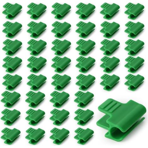 50 Stück Gewächshausklammern 11 Mm, Folienclips Für Gewächshäuser, Klemmhalter, Clip Für Gewächshausrohr, Kunststoff-netzklemme Für Tunnelbögen, Für Gewächshäuser, Rahmen, Unterstände