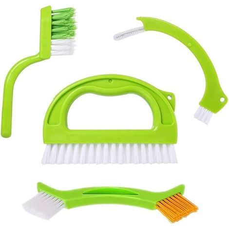 4-teiliges Reinigungsbürstenset, Badezimmer-, Küchen- Und Haushaltsbürsten, Fugenbürste Zur Reinigung Von Böden Und Fenstern