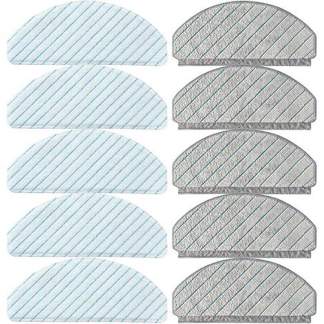 Set Aus 10 Mikrofasertüchern Für Saugroboter, Mehrfarbig