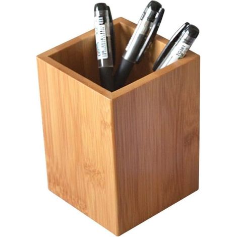 Bambus-holz-stiftehalter Für Den Schreibtisch