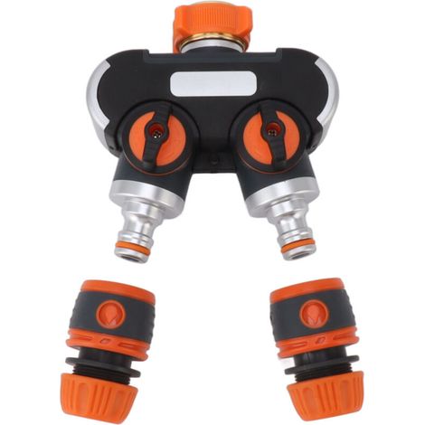 1-in-2-wasserhahn-verteileradapter, 2-wege-hochdruckschlauchverteiler Für Fahrzeugreinigung Und Gartenarbeit Im Außenbereich