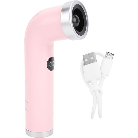 Blattloser Tragbarer Ventilator, Wiederaufladbar Über Usb-c, Mit Digitaler Anzeige, Kompakt Und Ideal Für Reisen, Büro Und Outdoor-aktivitäten — Rosa