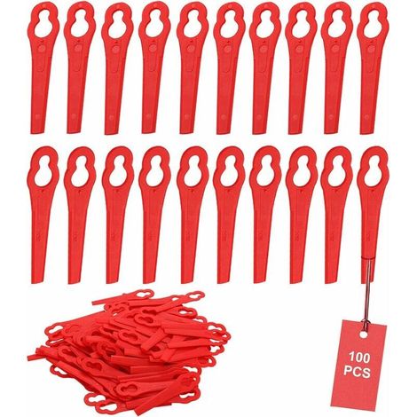 Lot De 100 Lames En Plastique De Rechange Pour Coupe Bordure Florabest Lidl,longueur