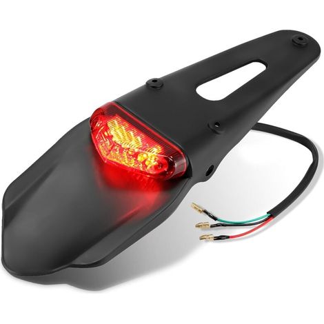 Heckleuchte Für Motorrad Led (rot) Mit Schutzblech, Motorrad-heckleuchte, Xr250 Xr400 Xr650 Wr250f Wr450f Crf250x Crf450x Crf, Motorrad-heckleuchten-schutzblech