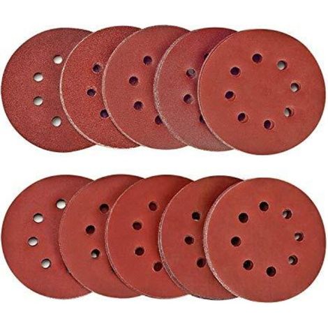 Schleifscheiben 100 Stück Schleifpapiere Körnung 40/80/120/180/320/600/800/1000/1500/2000 Größe 125 Mm Ideal Zum Schleifen/polieren/entrosten Hsdps5m100, Winkelschleifer