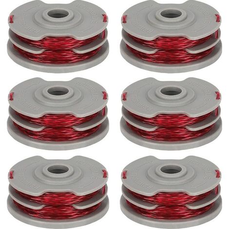 Fly021 599431790 Satz Mit 6 Fadenrollen Kompatibel Mit Flymo Contour 500 Xt, Power Trim 500 Xt, Mini Trim Auto St/xt/plus Xt, Mini Trim Contour Xt, Länge 11 M Ø 1,5 Mm