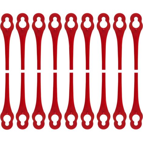 100 Ersatzmesser Für Rasentrimmer Ikra Iart 2520, Nylonmesser Für Iat 20-1m
