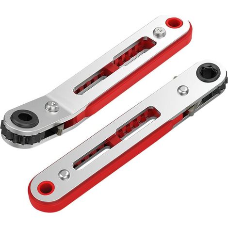 2 Stück Mini-ratschenschlüssel, Flachkopf Und Winkelkopf, Umschaltbarer 1/4-zoll-ratschenschraubendreher