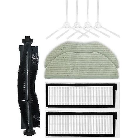 Kit Aus Reinigungstüchern Und Seitenbürsten Mit Hepa-filter Für Saugroboter Qihoo 360 X90 X95 S9