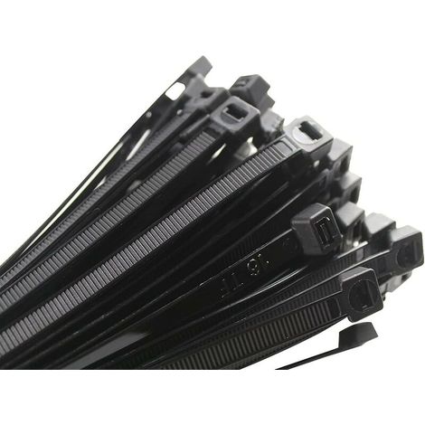 Kabelbinder 200 X 2,5 Mm, Kabelhalterung, Nylon-kabelbinder, Kabelbinder 200 Mm, Schwarz, Packung Mit 1000 Stück.