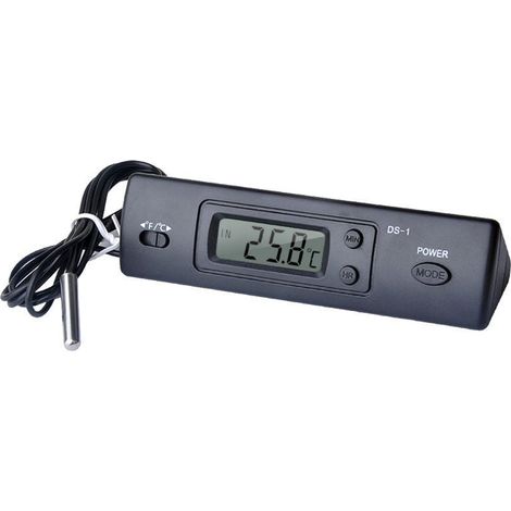 Mini-digital-thermometer, Multifunktionales Innen- Und Außenthermometer Für Autos Mit Zeitanzeige, Temperaturanzeige Und Sonde