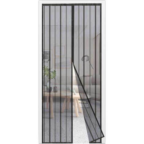 Magnetisches Fliegengitter Für Tür Oder Fenster, 140 X 220 Cm, Gewebe Aus 100 % Polyester, Installation Ohne Bohren, Automatisches Schließen Mit Magneten, Ermöglicht Optimale Luftzirkulation