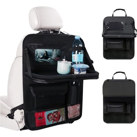 Auto-organizer, Kinder-auto-organizer Mit Tablett Und Tasche Für Telefon/tablet, Wasserdichter Organizer Für Die Rückseite Des Autositzes Zur Aufbewahrung Von Spielzeug/büchern/-jusch Flasche