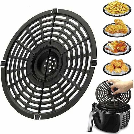 Luftfritteusenmatte, Wiederverwendbar, Kochmatte Für Luftfritteusen, Pfanne/grill Für Luftfritteusen, Ersatzgrill Für Luftfritteusen Mit Antihaftbeschichtung Zum Grillen Von Fleisch Und Gemüse