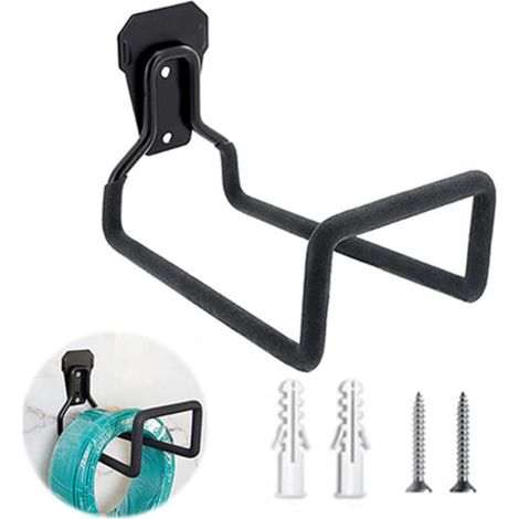 Wandhalterung Für Gartenschlauch, Robuste Halterung Für Den Außenbereich, Metall-schlauchaufroller, Schlauchhaken Mit Schrauben Für Ausziehbare Gartenschläuche, Gartenschlauch