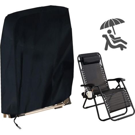 Schutzüberzug Für Klappbare Liegestühle, Gartenliege-abdeckung Mit Uv-schutz, Wasserdicht, Staubdicht, 210d Oxford-gewebe Überzug Für Gartenliegen, Relaxsessel (96x85cm)