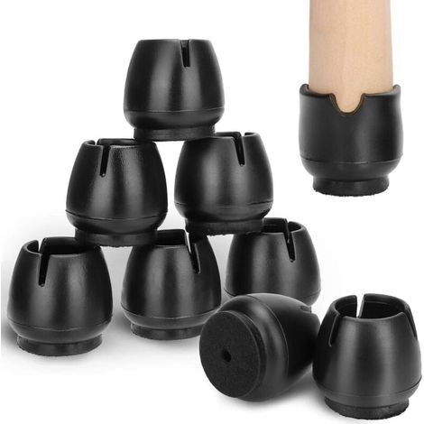32 Stück Silikon-stuhlbein-schoner, Filz-pads Für Runde Beine (17-21mm)