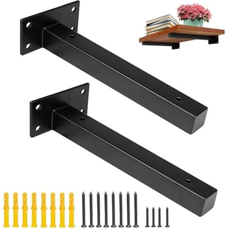 2 Stück Regalhalterungen Im Industriellen Design Aus Edelstahl, Retro Wandhalterungen Mit Schrauben Für Ablagen