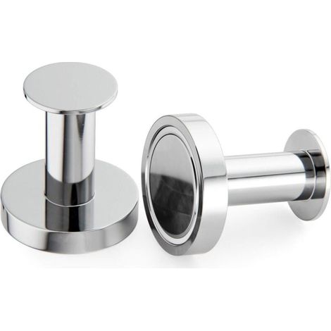 Set Aus 2 Starken Magnethaken Zum Aufhängen Von Mänteln Und Taschen.