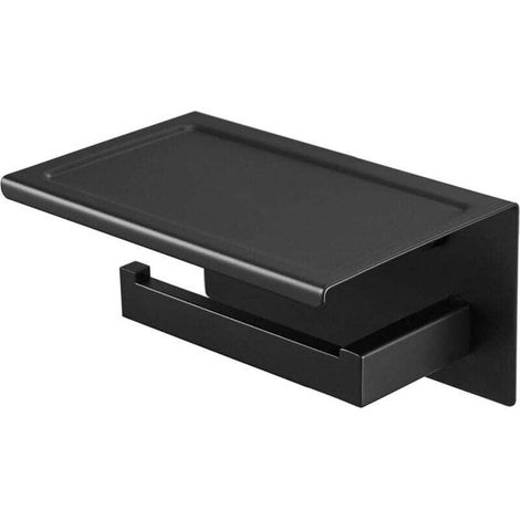 Hygienische Toiletten-papierhalterung (schwarz) Für Mobiltelefon Ablage Regal Malerei