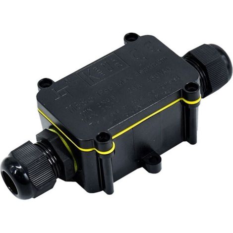 2-teiliger Wasserdichter Verteilerkasten Ip68, Wasserdichte Außen-abzweigdose, 2-wege-kabelverbinder Für Kabel Ø5–9 Mm Und Ø9–12 Mm