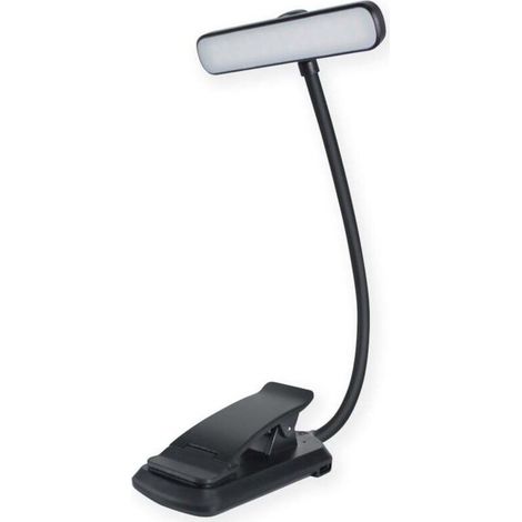 Leseleuchte Mit 24 Leds, Wiederaufladbare Klemm-leselampe, Augenschonend, Stufenlos Dimmbar, 3 Lichtfarben, 360° Biegsamer Hals, Langlebig Und Tragbar, Ideal Für Das Lesen Im Bett