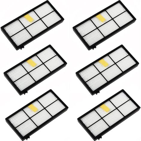 6er-pack Ersatzfilter Für Roomba-saugroboter Der Serien 800, 900, 850, 860, 861, 866, 870, 880, 890, 900, 960, 980, 981, 985