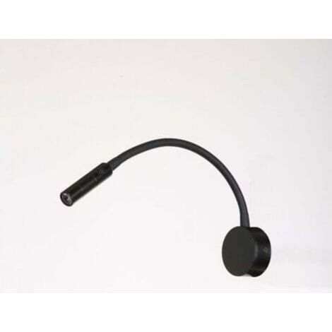 Flexible Schwarze Leselampe Mit Schwanenhals, Led-wandleuchte 3 W 3000 K Mit Integriertem Schalter, Für Schlafzimmer, Wohnzimmer, Innenbereich – 240 V
