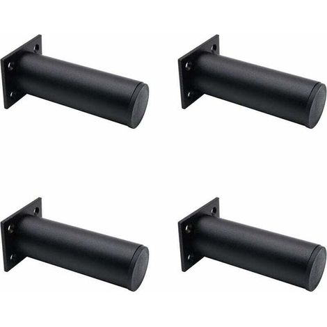 4 Verstellbare Möbelbeine In Schwarz Matt, Aus Aluminiumlegierung 30x120 Mm, Tv-möbelbeine Für Couchtische Und Schränke, Stützbeine Für Sofas Und Möbel