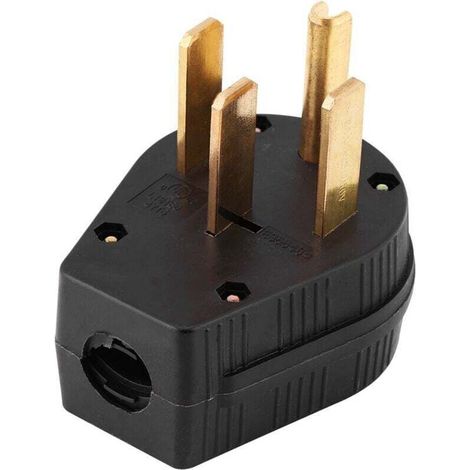 14-50p 125/250v 50a 7kw Us-stromerzeuger-erdungssteckdose Mit Geraden Messern, 4-poliger Männlicher Stecker Zum Austausch