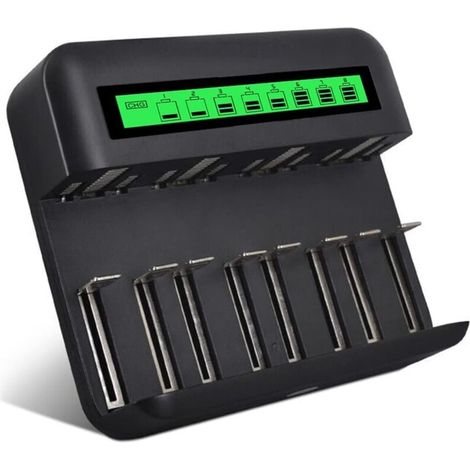 Lcd-usb-akzuladegerät Für Wiederaufladbare Aaa, Aa, C, D Ni-mh Und Ni-cd-batterien