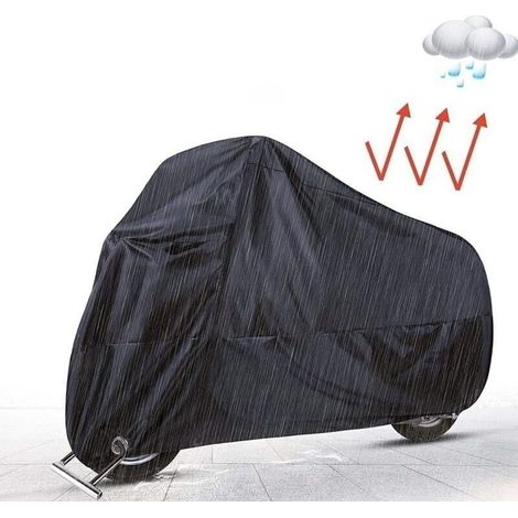 Housse En Tissu De Protection Solaire Pour Vélo De Voiture Électrique L: 220 X 95x 110 Cm Noir