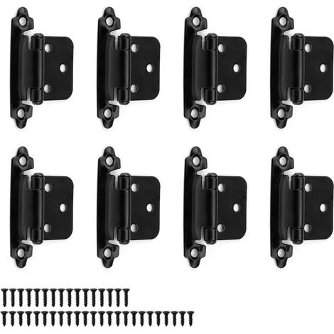 8 Stück Metall-scharniere, Schwarze Türscharniere Mit 1,4 Mm Stärke, Einzelrollengewicht 3 Kg, Geeignet Für Feste Türen