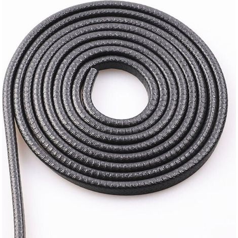 Türkanten-aufprallschutzband Für Autos, U-förmiges Gummiband, Kratzschutz-dichtungsband Für Türkannten, 5 Meter (schwarz)