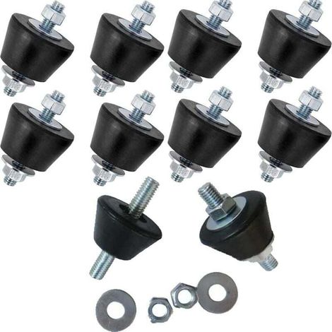 Mute Block M8 Für Klimaanlage Anti-vibrationsfüße Mit Mutter Und Unterlegscheibe 8er-pack Mute Blocks M8 Wandmontage Für Umkehrbare Wandhalterungen Für Klimaanlagen