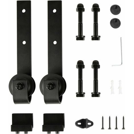 Roulette Porte Coulissante, Accessoires Pour Portes Coulissantes, Noir (roulette Kit Seulement)