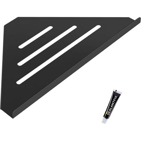 30,5x19,4cm Schwarze Eck-duschregal Ohne Bohren Edelstahl 304 Seifen- Und Shampoo-regal Für Badezimmer