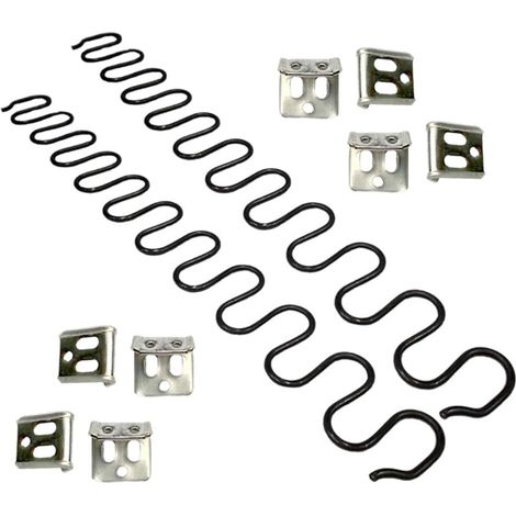 2er-pack Ersatz-sitzfedern Für Sofa, 71,1 Cm Mit 8 S-förmigen Clips, 4,0 Mm Durchmesser Sofafedern-reparaturkit Für Innendekoration Und Auto