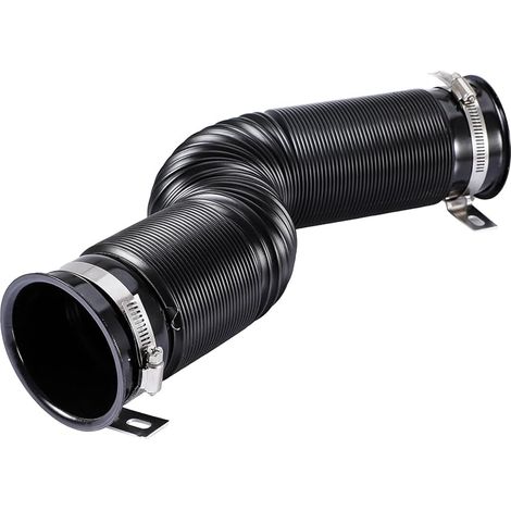 76 Mm Ansaugluftschlauch Mit Befestigungsklammer, Modifizierter Flexibler Ansaugluftschlauch Für Autos, Ansaugluftleitung, Ausziehbar Bis 1 M